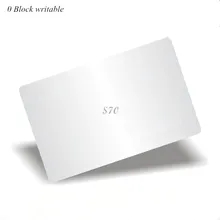 13.56Mhz M4k S70 UID changeable Card 0 block writable Chinese Magic Card