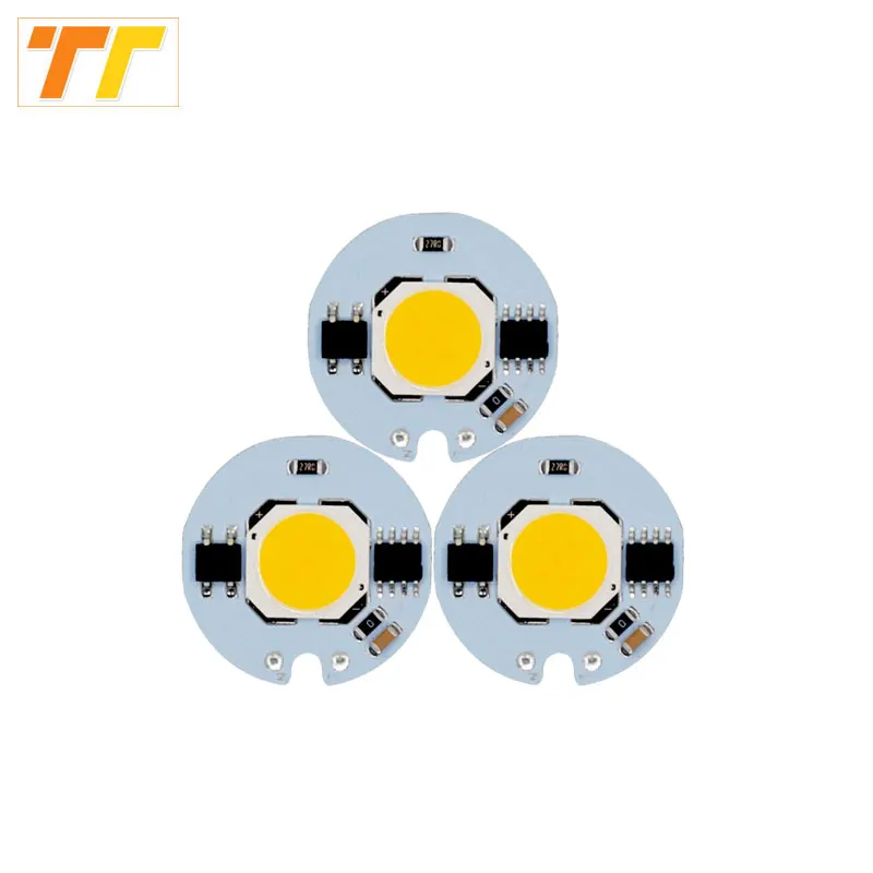 

3pcs LED Integrated COB Chip 9W 7W 5W 3W beads AC220V Matrix LED small size Spotlight Projector Flood Light Outdoor easy to DIY