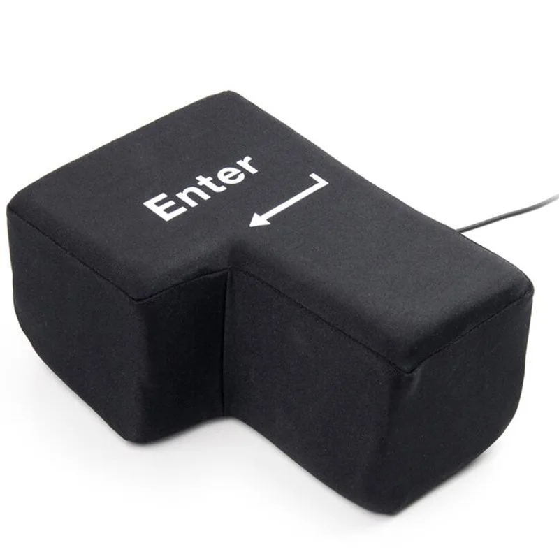 

Enter Key Pillow, Big USB Enter Button Stress Relief Vent Tools, Unbreakable Relax Enter key Office Desktop Nap Pillow