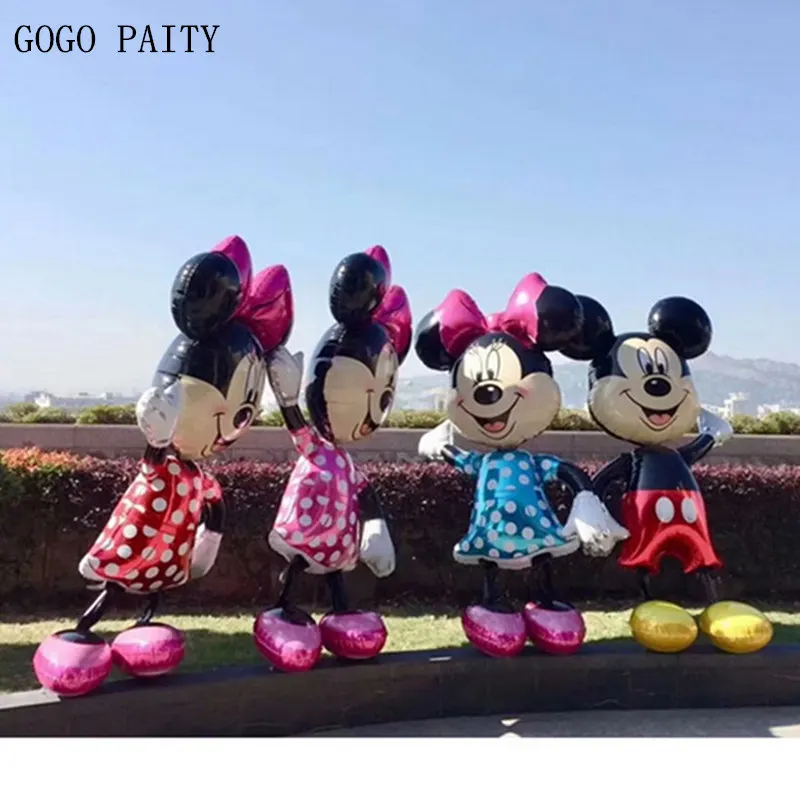 

GOGO PAITY Free shipping New imported Mickey Minnie Aluminium balloon holiday party Birthday layout decorative balloon wholesal
