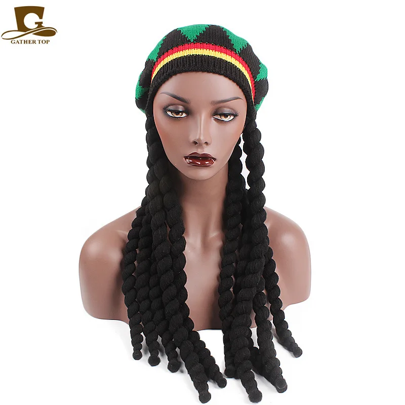 Нарядное платье Карнавальный Костюм хиппи берет дреды парик ямайский раста шляпа Боб Марли Карибы маскарадный наряд реквизит