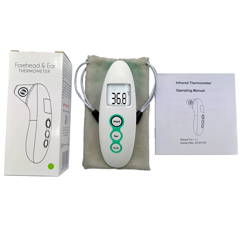 

New Baby Digital Thermometer Forehead Ear Baby Adults Fever Alarm Measurement LCD Screen Non-Contact Infrared Digital Termometro