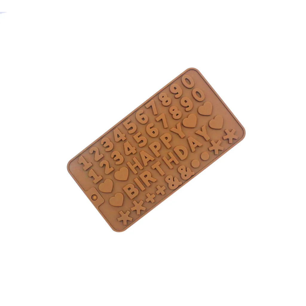 

Cake Mould Nonstick Silicone Mold Happy Birthday Decorations For Cake Candy Chocolate Decorating Baking Mold Kitchen Supplies