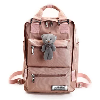 Fashion brand backpack teenage backpacks for girls school bag Backpacks Women Double Zipper Large Capacity Design Square School zipper large capacity school bags for girls brand women backpack cheap shoulder bag wholesale kids backpacks fashion