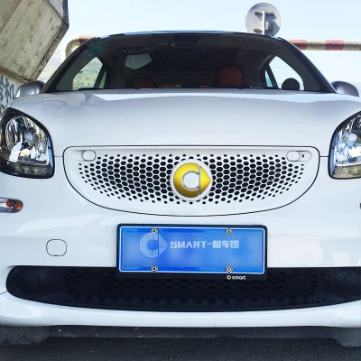 Smart 453 Fortwo Forfour Frot Автомобильная палочка для создания логотипа наклейка авто украшение автомобиля Логотип Автомобильные аксессуары наклейка для мотоцикла - Название цвета: Gold