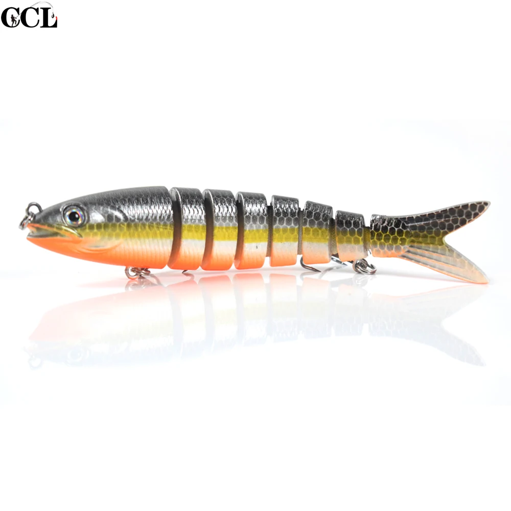  5 Inch 19 G Jointed Swimbait Fishing Lure for Bass Pike Musky Life Like Swim Action Multi Jointed T