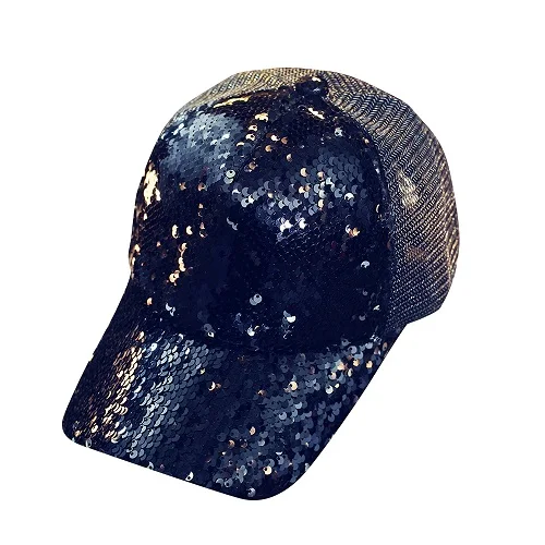 Повседневная 5 бейсболка Snapback бейсбольная кепка Блестки Блестящие хип-хоп шляпы для мужчин сетчатая дышащая женская кепка s Bone Casquette Gorras - Цвет: Black