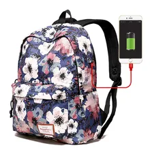 Женские рюкзаки с зарядкой через USB для девочек-подростков, для мамы, компьютера, путешествий, багажа, ноутбука, модный рюкзак, рюкзак, Mochilas, школьный рюкзак
