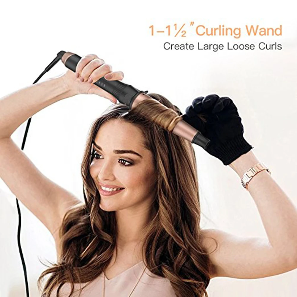 Jual Turmalin Ceramic Curling Iron 1 1.5 Inch Rambut Waver Pear Bunga Cone Elektrik Rambut Curler Alat Penggulung Curling Wand spesifikasi Turmalin Ceramic Curling Iron 1 1.5 Inch Rambut Waver Pear Bunga Cone Elektrik Rambut Curler Alat Penggulung Curling Wand