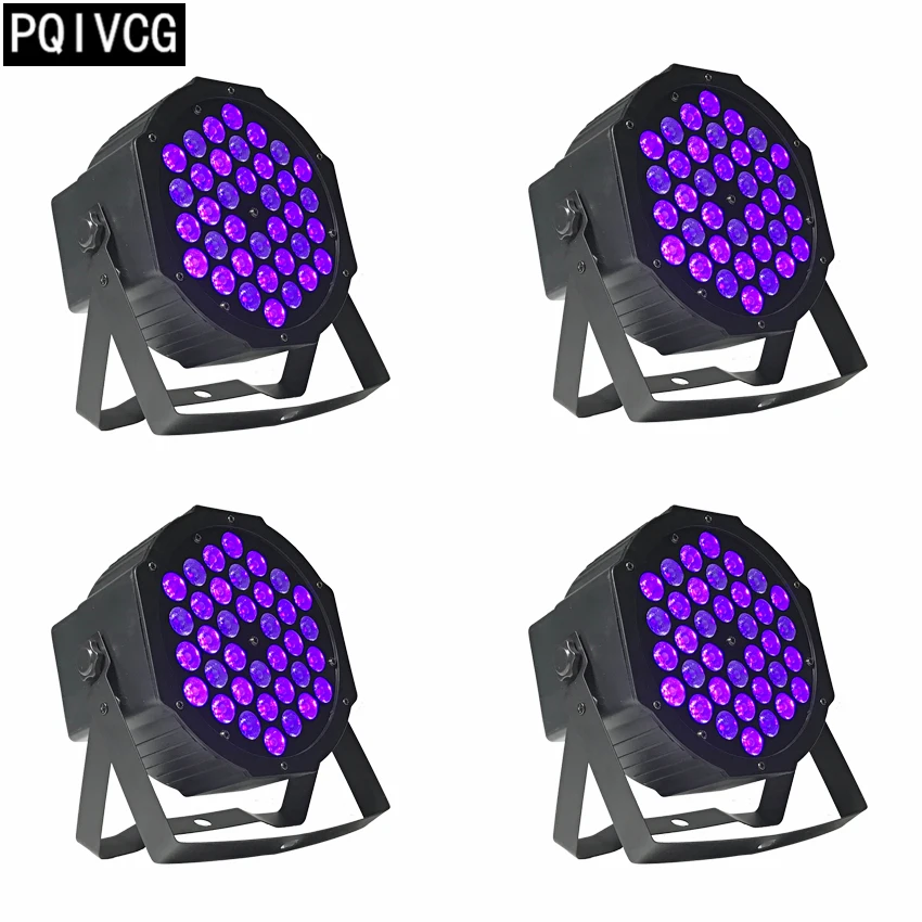 

4 pieces 36W ultraviolet led par lights uv light flat par DMX512 dj light