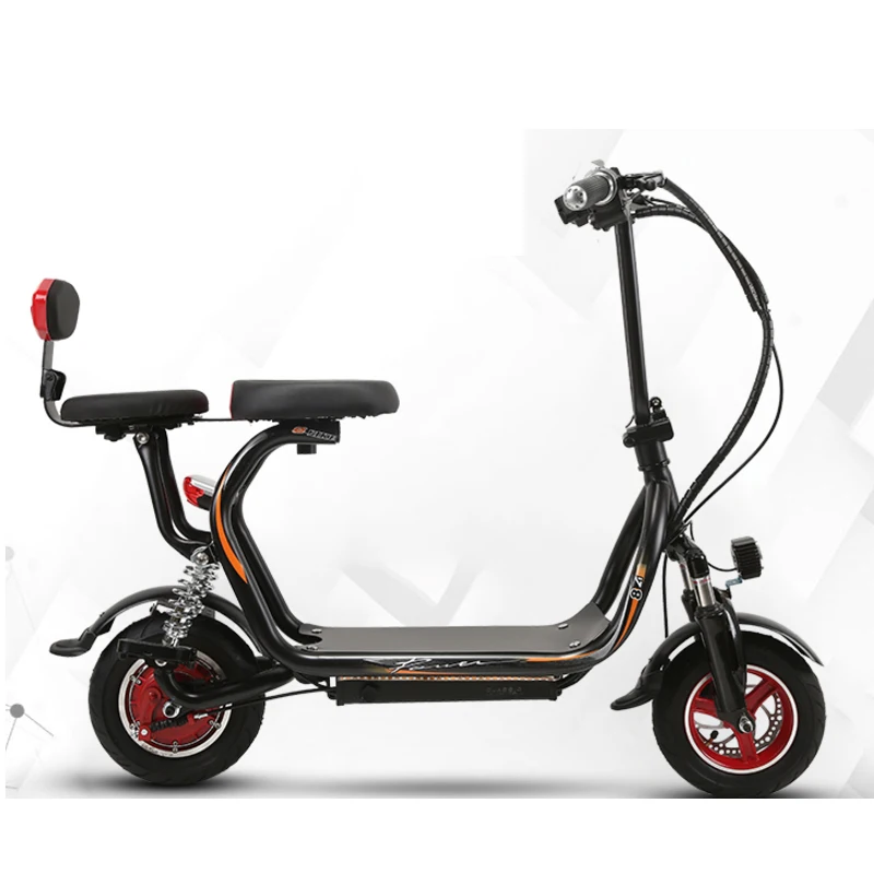 Clearance 48V 12A 18A Harley electric scooter small scooter wide tire motorcycle two-seat moped A variety of styles 7