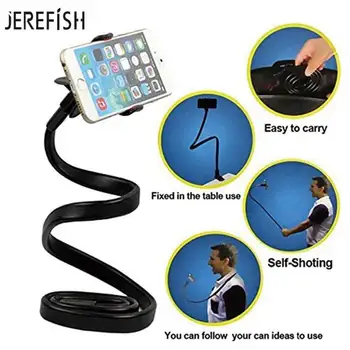 

JEREFISH Flexible Long Arm Lazy Desktop Bed Car Stand Phone Mount Holder for Cell Phone Samsung Android iPhoneX 8 8Plus 8
