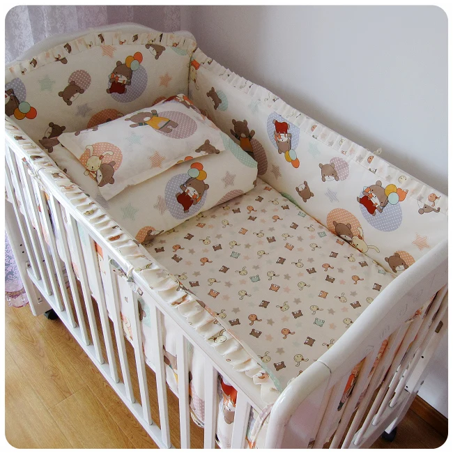 

Promotion! 9PCS Whole Set Baby bed crib piece set crib bedding set baby bedding triangle set, 120*60/120*70cm