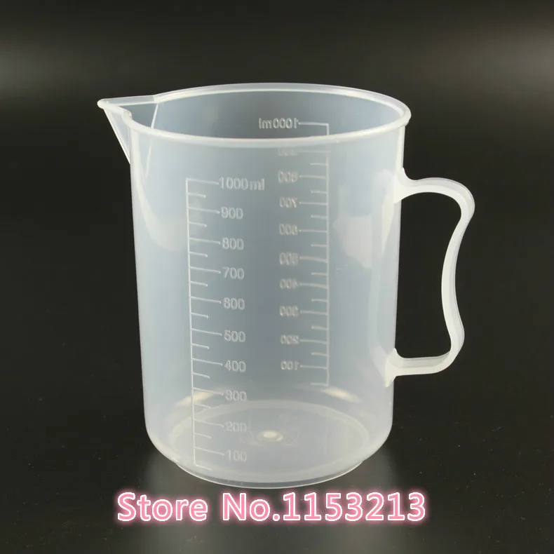 2000 мл Ёмкость прозрачный Пластик Градуированный лабораторная измеряемость чашка PP мерный цилиндр с ручкой кухонные принадлежности для выпечки