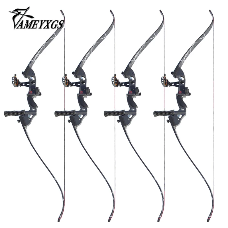 

1 Set 60 Inch 35/40/45lbs Archery Recurve Bow Black/Red Arrow Camping 5pins Sight Arrow Rest Bow Stabilize Hunting Shotting