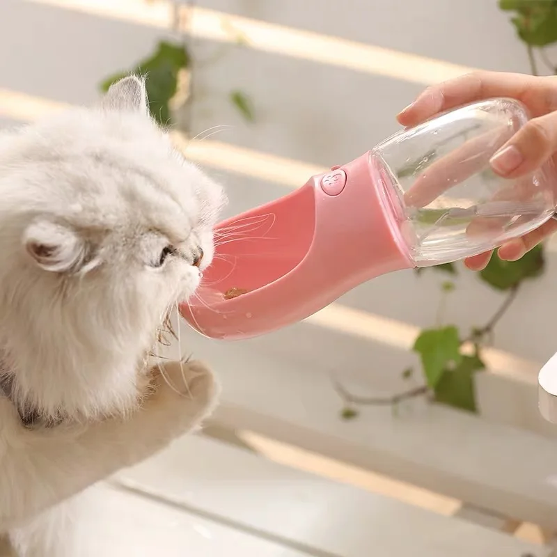 

Pet Cat Water Bottles for Cats Supplies 350/550ml Outdoor Portable Puppy Dog Drinking Bowl Kitten Kitty Dispenser Feeder Product