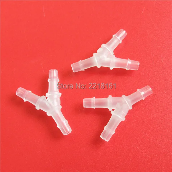 Plastic Y shape ink tube connector 6X4MM for Seiko 510 PQ512 head