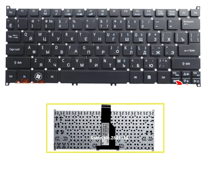 SSEA Новая русская клавиатура для Acer Aspire V5 V5-123 V5-131 V5-121 V5-171 S3-331 RU Клавиатура |