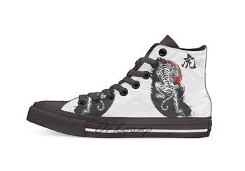 

Japanese Tiger Novelty Design Casual Canvas Shoes Custom shoes Drop Shipping