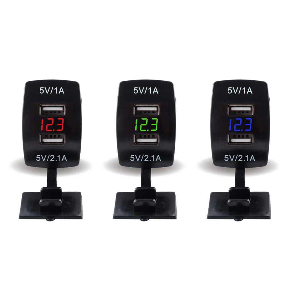 Водонепроницаемый 12 В 24 Dual USB Plug автомобильное мотоциклетные прикуривателя