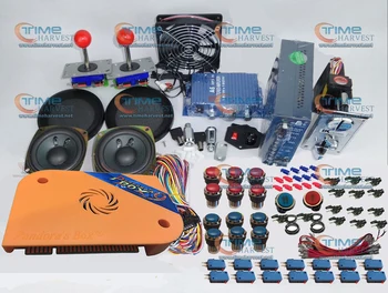 

Arcade parts Bundles kit With1500 in 1 Pandora Box 9 Joystick Microswitch Chrome illuminated Buttons for Arcade Cabinet Machine
