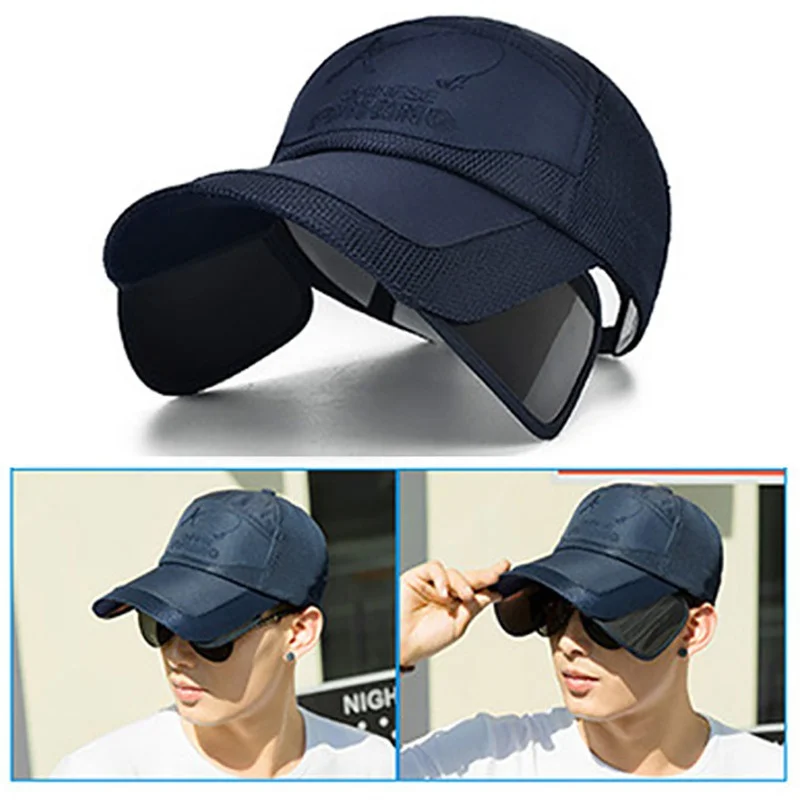 

2019 Summer Hat Women Men Baseball Cap can be Pulled Retractable Hats Anti-UV Protection Breathable Hat Beach Sunscreen Hat