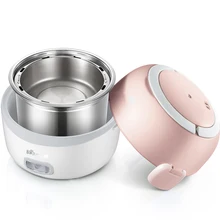 220 В многофункциональная электрическая нагревательная коробка, Мини электрическая рисоварка для путешествий, внутренняя часть из нержавеющей стали для школьного офиса, ЕС/Австралия/Великобритания/США