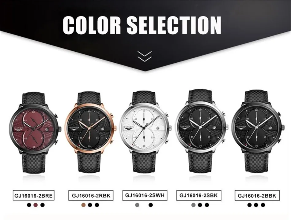 

Retro Waterproof Luminous Business Casual Men's Watch Quartz Movement Wristwatch Calendar dial Leather watchband with buckle