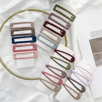 

5pcs Snap Hair Clips for Hair Clip Pins BB Hairpins Color Metal Barrettes for Children Women Girls Styling Accessories