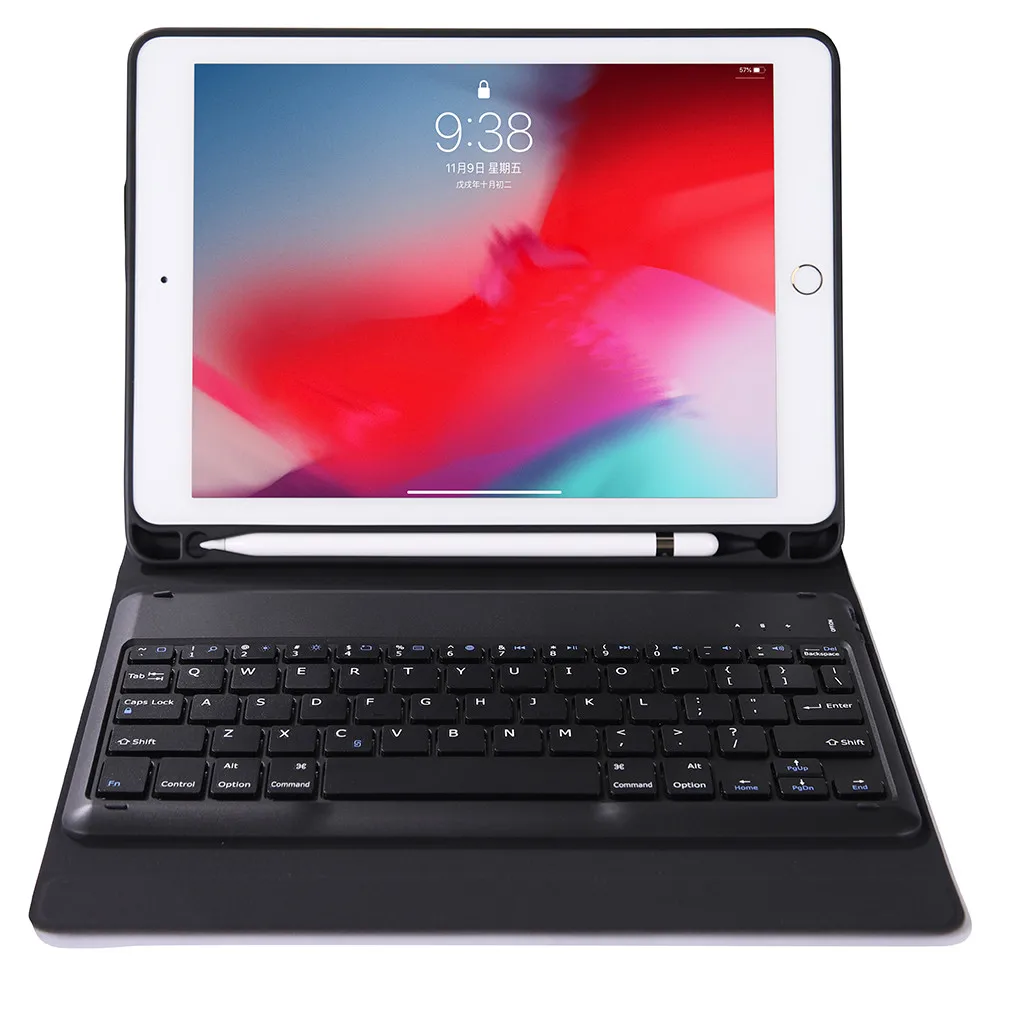 Роскошные Bluetooth клавиатура подставка для ручки Чехол для iPad Pro 10,5 дюймов Беспроводной из искусственной кожи интеллектуальные чехол для клавиатуры для чехол для iPad