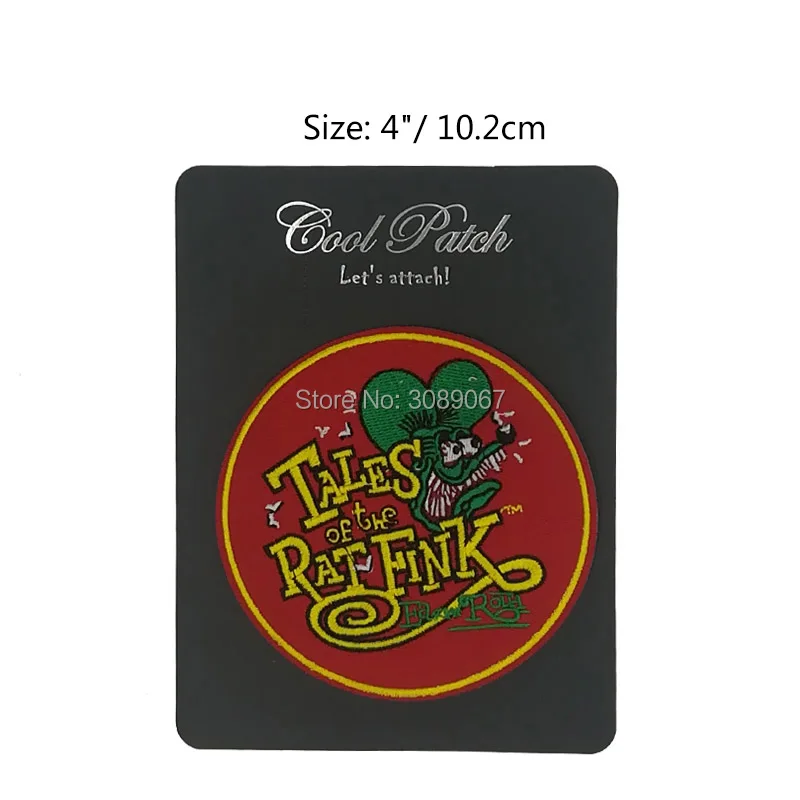 

4" BIG DADDY" ROTH TALES OF THE RAT FINK HOT ROD PATCH MOVIE TV SERIES Embroidered IRON ON BADGE BIKER VEST BADGE EMBLEM