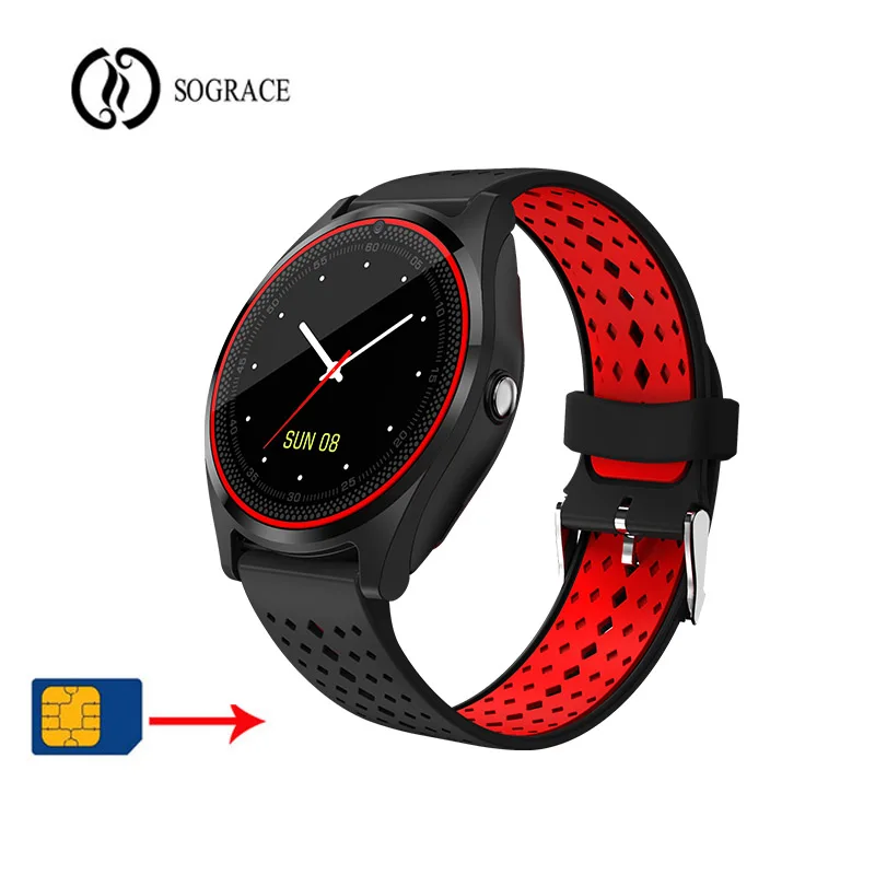 Reloj Депортиво Mujer Bluetooth Смарт часы V10 микро сим карты 2G с Камера шагомер Здоровье