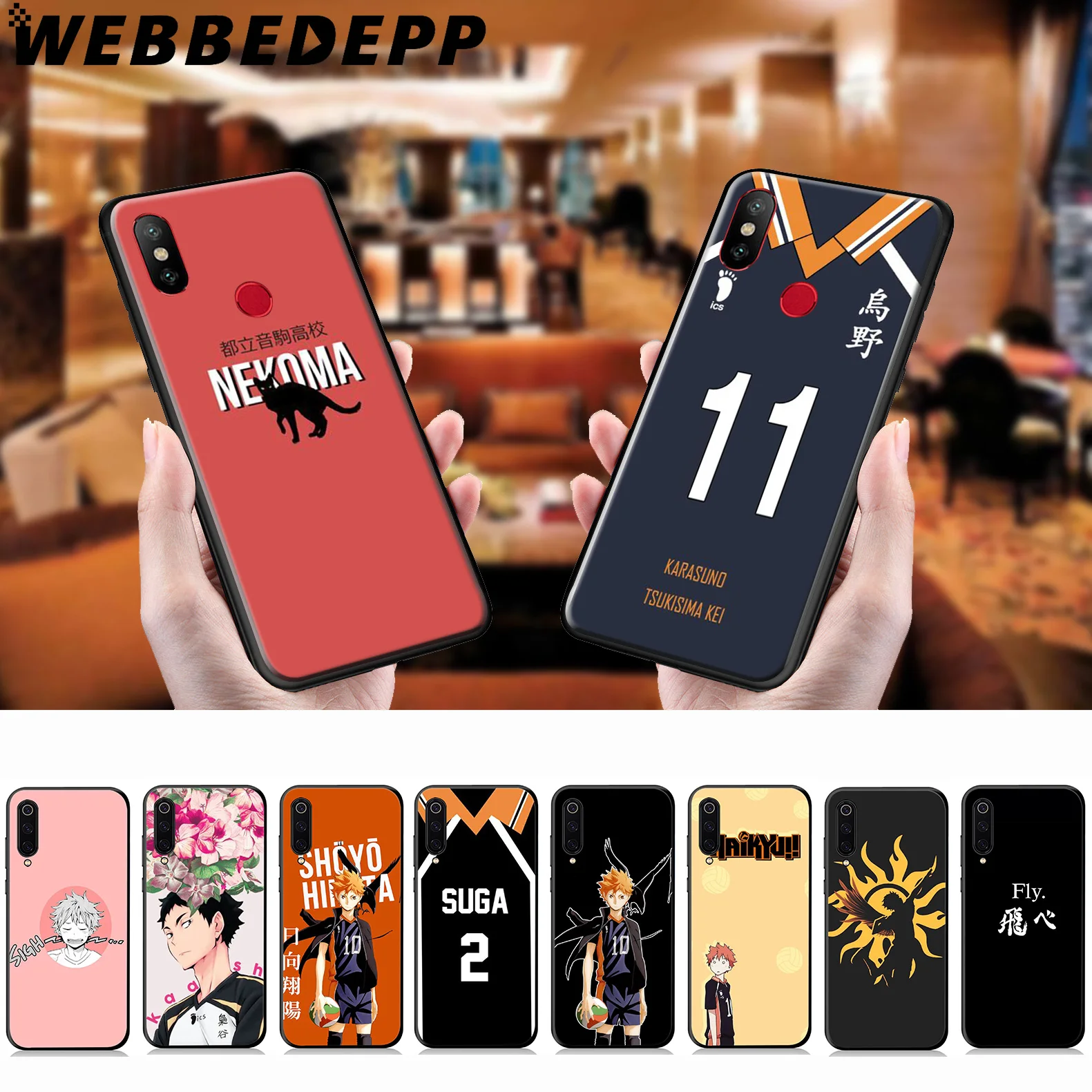 WEBBEDEPP Haikyuu Anime Soft Case for Xiaomi Mi 9T 9 8 SE 6 A1 A2 A3 Lite MiA1 MiA2 MiA3 F1 MAX 3 Mi8 CC9E CC9 |