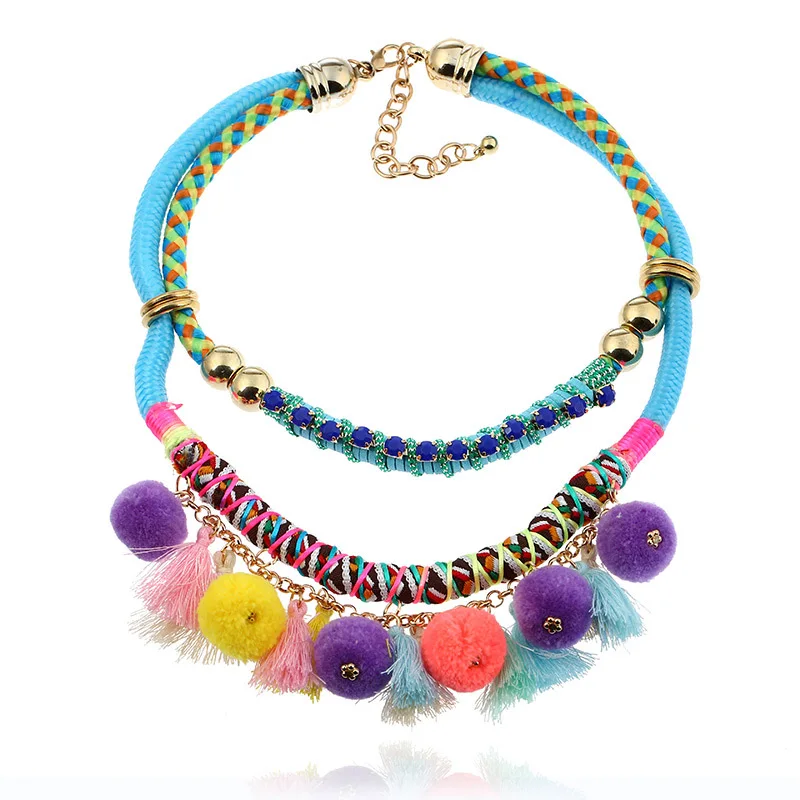 2017 new Boho jewelry hand made Choker Necklaces for women sunny Beach