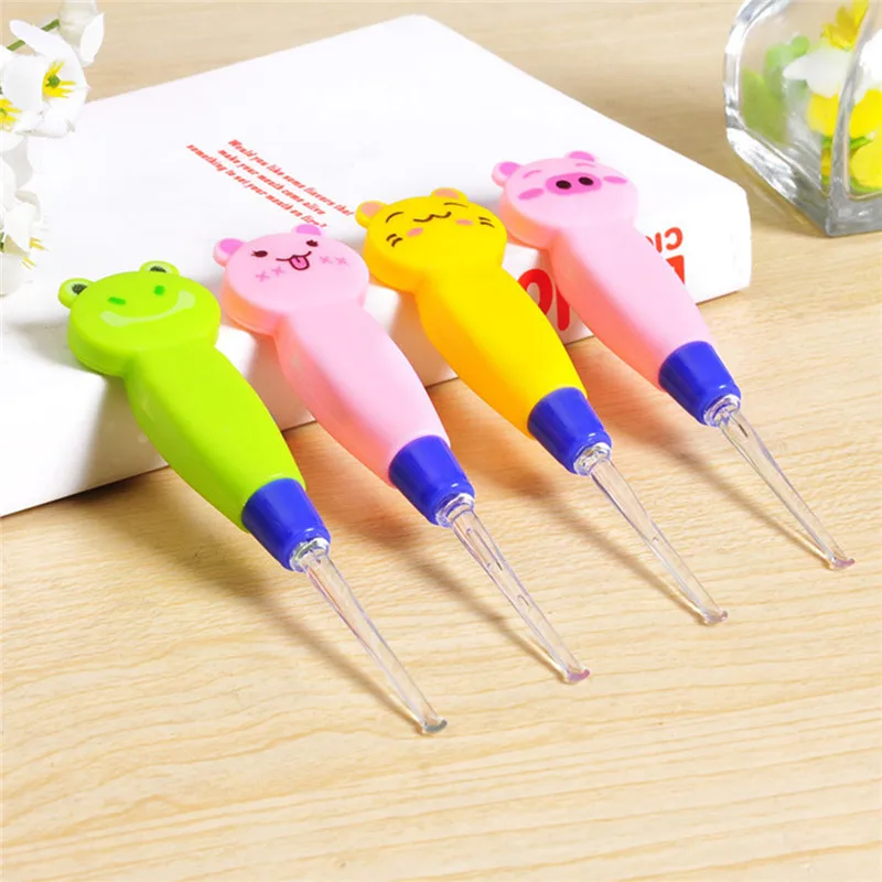 

LED Dig Flash Light Ear Ear syringe Ear-pick Wax Remover Pick Earpick Cleaning Product For Baby Children Clean Ears Light