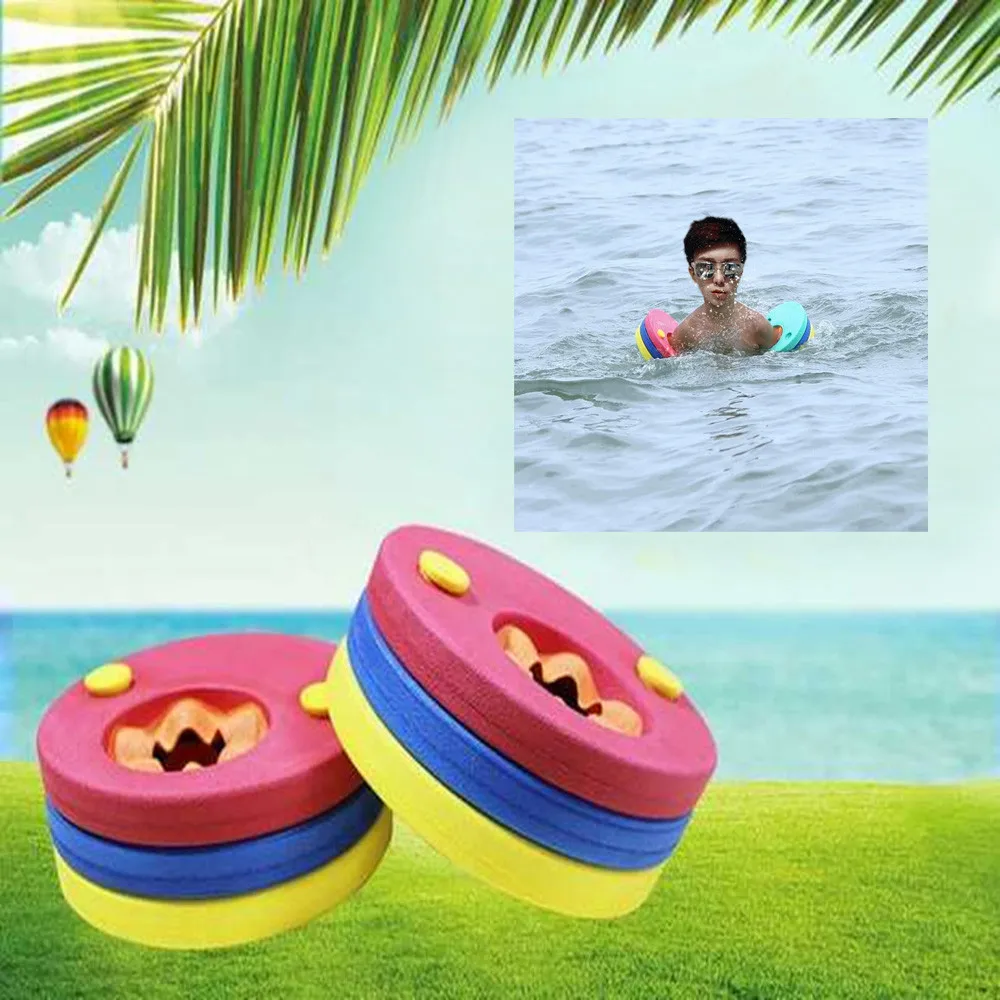 6pcs EVA Foam Swim Discs Arm Bands Floating Sleeves Floating Board