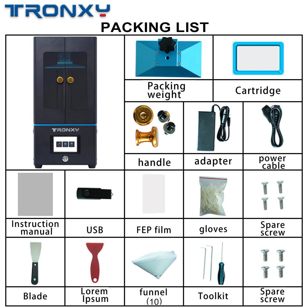 Tronxy Новый ЖК 3d принтер УФ смоляный светильник лечение DLP/lcd Impresora настольное