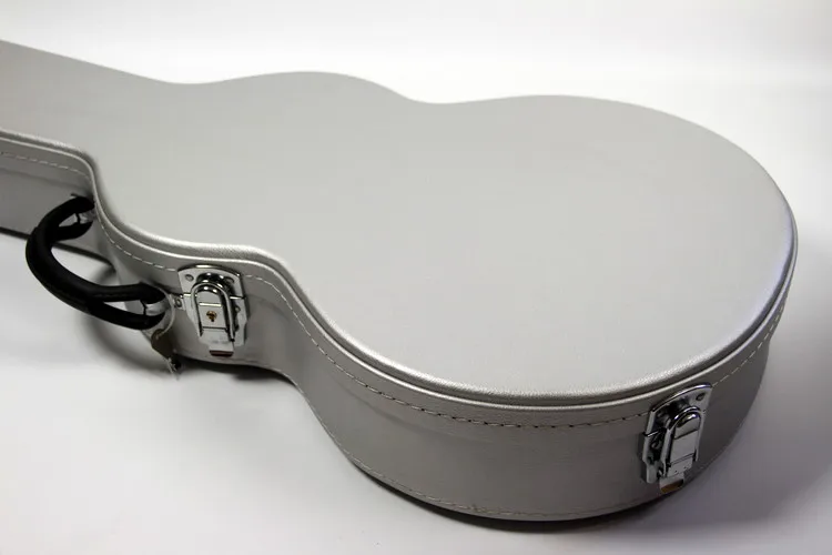 

Factory in China direct sales of electric guitar leather box piano box cash sales silver