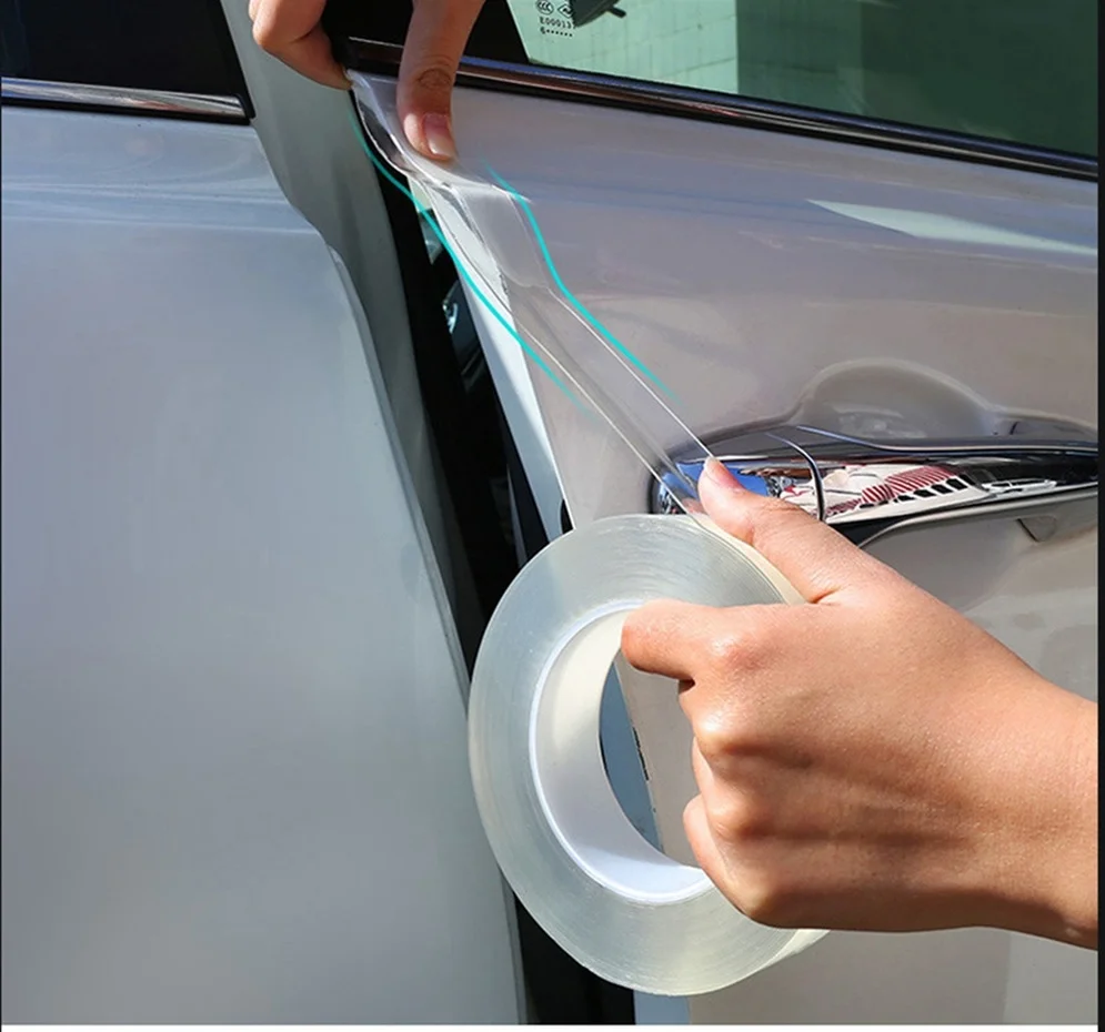 X Autohaux Clear Car Door Edge Guard Strip Paint Protection Sticker Anti-scratch Wrap Film Styling Mouldings 2/3/5cm*3m