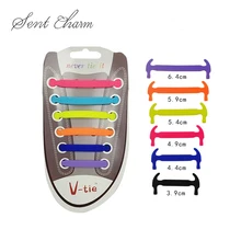 12 шт./компл. ленивые силиконовые эластичные шнурки без завязок взрослые активный отдых кружева мальчики и девочки