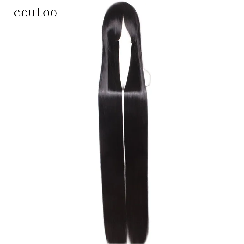Ccutoo 150 см/59 &quot700 г/шт. черные длинные прямые высокая Температура волокна