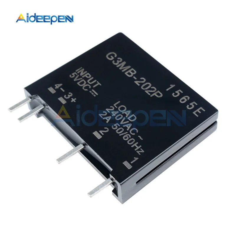 5 шт./лот реле задержки времени модуль G3MB-202P G3MB 202P DC-AC PCB SSR в 5 В DC Out 240 В AC 2A твердотельный релейный модуль