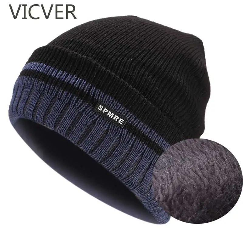

2018 Fleece Beanie Hat Sports Men Knitted Warm Cap Winter Women Hat Casual Skullies Beanies Thicken Hats Skiing Wool Baggy Caps