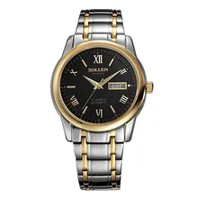 SOLLEN Luxury Brand Watch Classic Men Waterproof Automatic Mechanical Men Watch Business Full Steel Bracelet Wristwatch