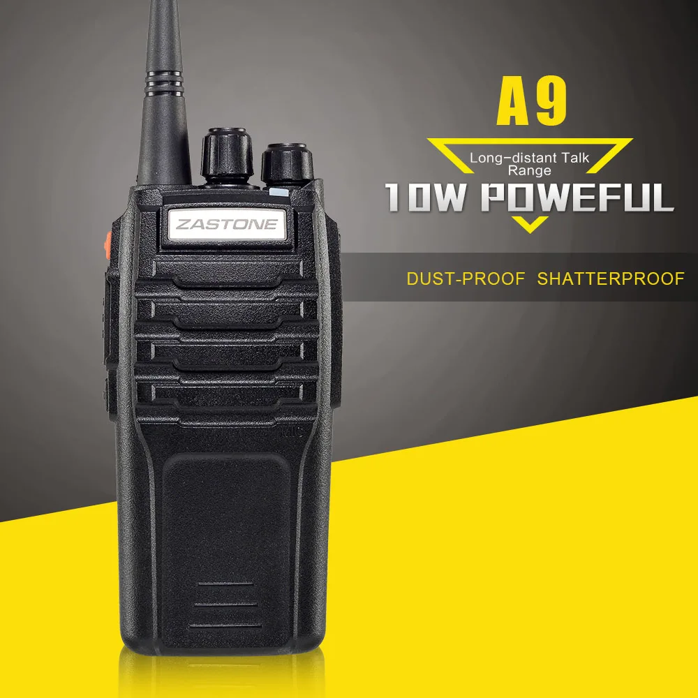 bilder für Zastone ZT-A9 Walkie Talkie 10 Watt UHF 400-480 MHz Zweiwegradio 10 km Fern Sprechen Schinken CB Radio Transceiver für Jagd bilder für Zastone ZT-A9 Walkie Talkie 10 Watt UHF 400-480 MHz Zweiwegradio 10 km Fern Sprechen Schinken CB Radio Transceiver für Jagd