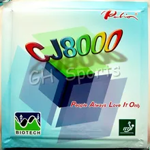 Palio CJ8000 BIOTECH(рядом с столом петля+ атака) Pips-In настольный теннис(пинг-понг) Резина с губкой(42-44 градусов