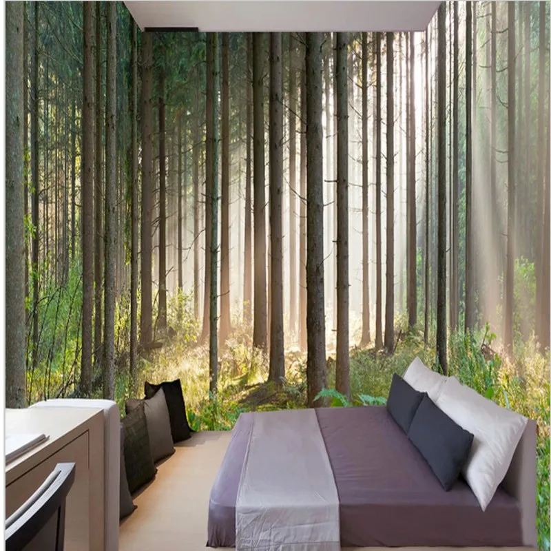 Photo wallpaper Forest pastoral natural scenery living room bedroom