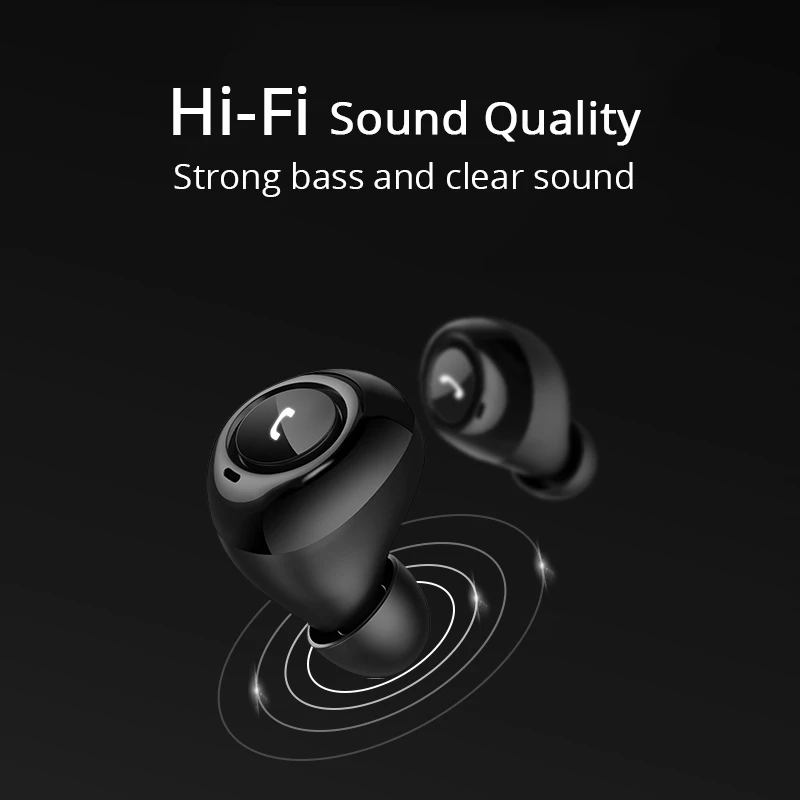 Новинка TWS беспроводные наушники Bluetooth 5 0 спортивные 3D стерео с микрофоном