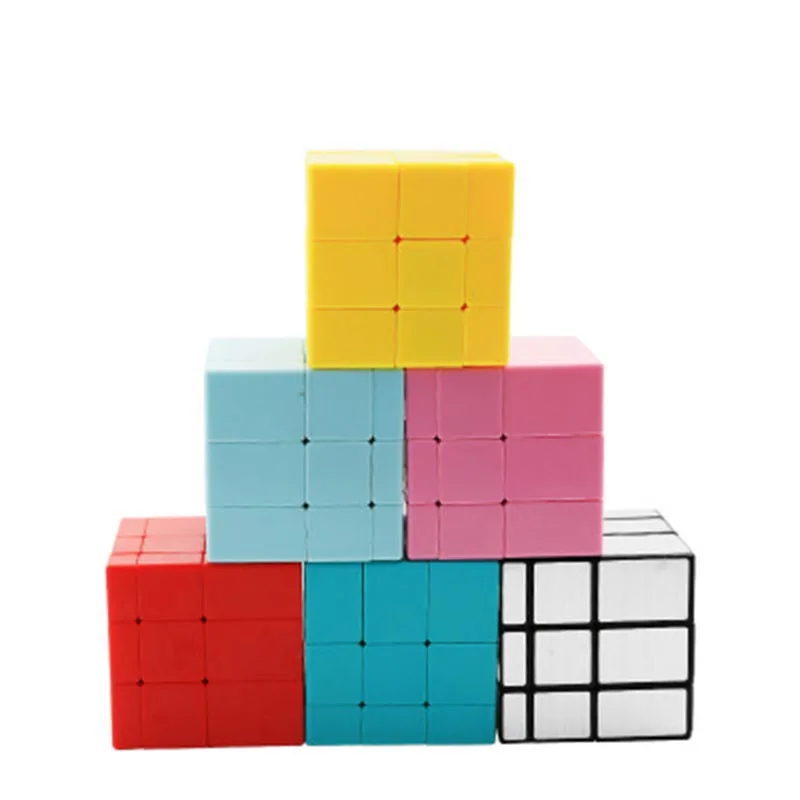 Странные Форма зеркальный волшебный куб 3x3x3 neo magico Cubo Скорость образовательный Детский пазл игрушки для детей