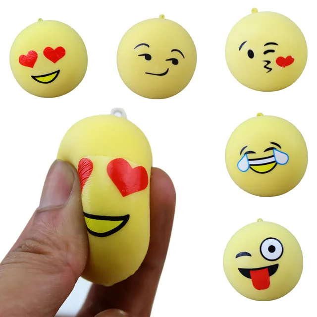 1PC Cute Emoji expression Squeeze Toys Squishies Emoji Super Slow